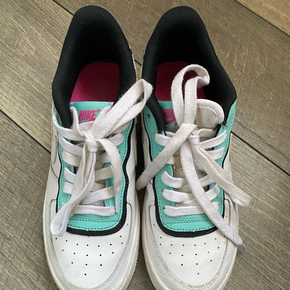 Nike Air Force 1  (Double Layer - Aqua)